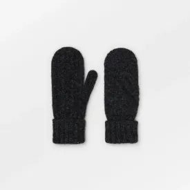 Becksöndergaard Grey Melange Cable Mittens