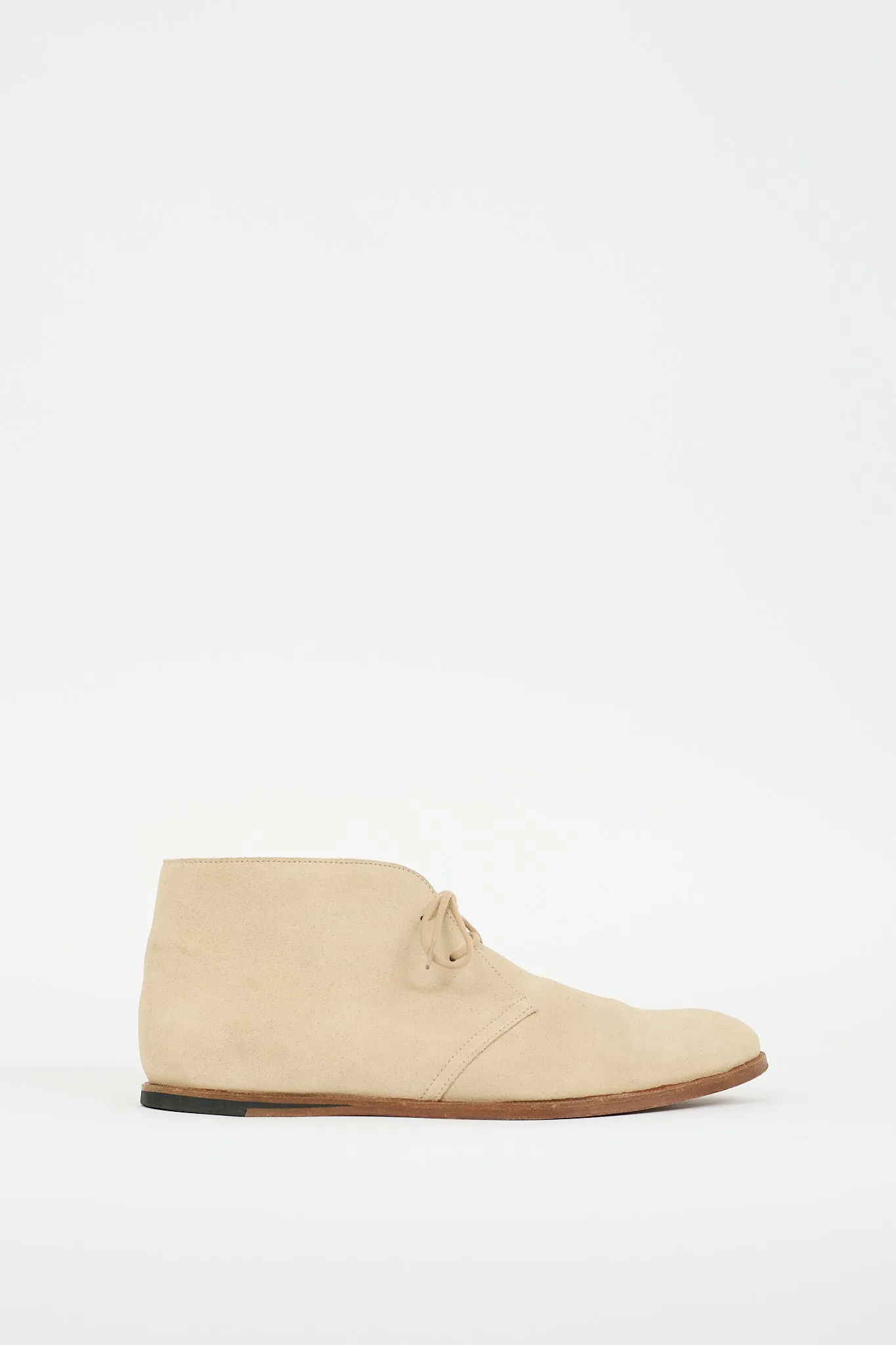 Beige Suede Desert Boot