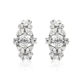 Bejewelled Starlet Clip On Earrings