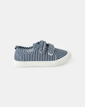 Ben Canvas - Navy Stripe