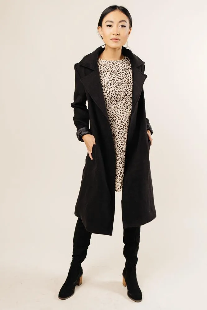 Berlin Wool Coat in Black