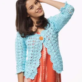 Bernat On The Lace Crochet Cardigan