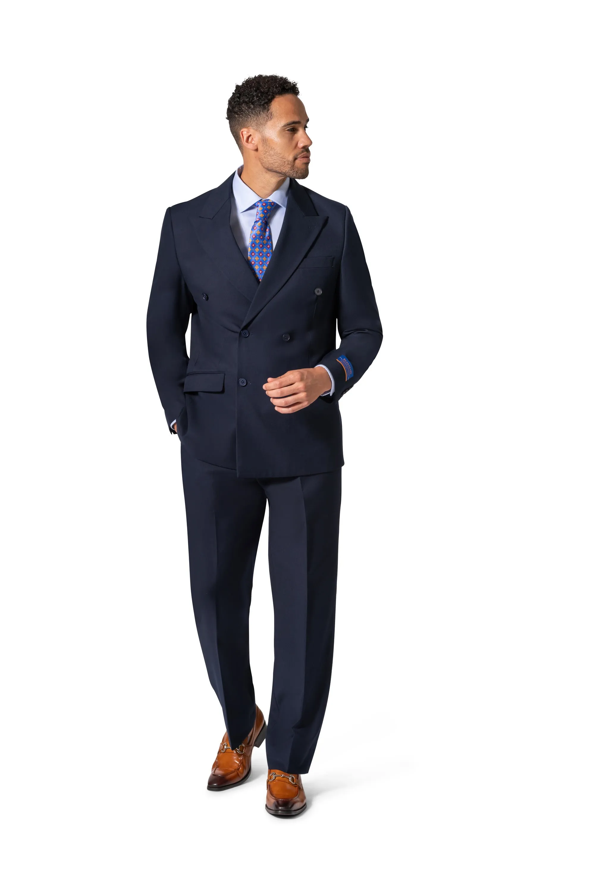 Berragamo A6732 D/B Slim Fit Suit - Navy