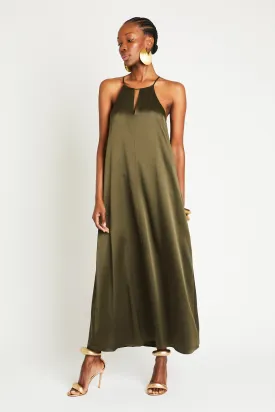   Beryll Sienna Silk Dress | Olive