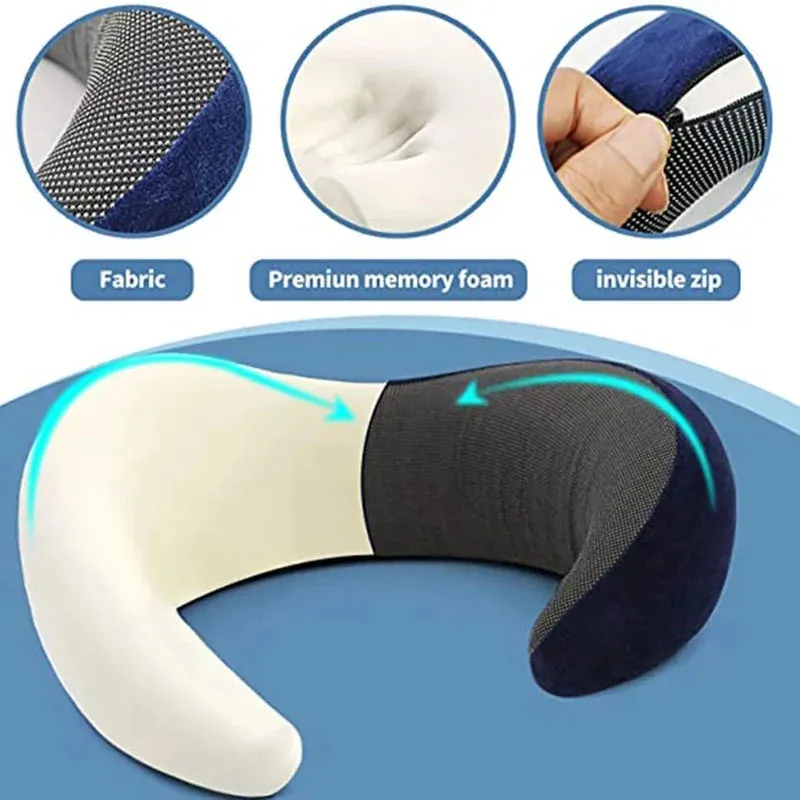 Best Portable Memory Foam Neck Pillow for Travel and Camping