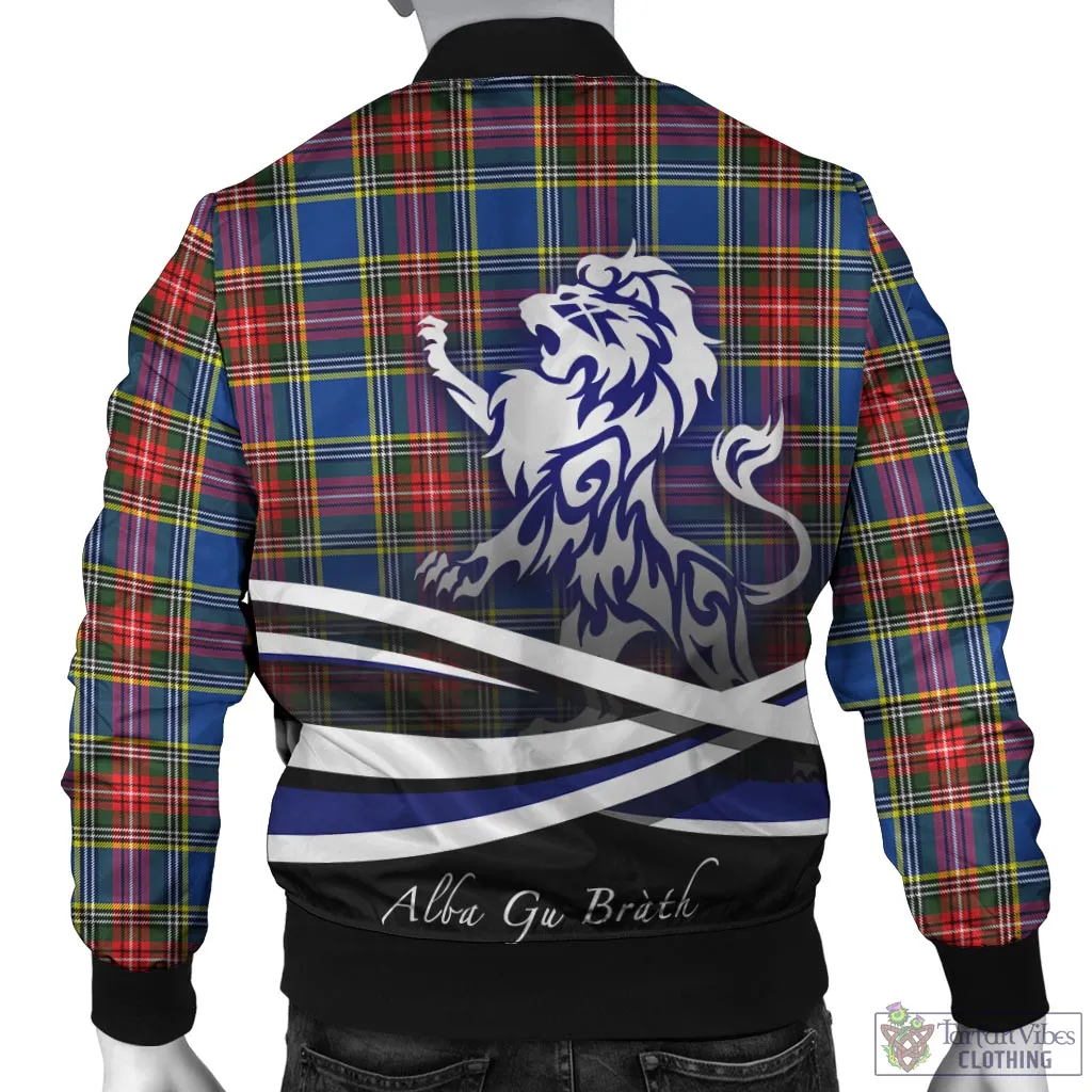 Bethune Tartan Bomber Jacket with Alba Gu Brath Regal Lion Emblem