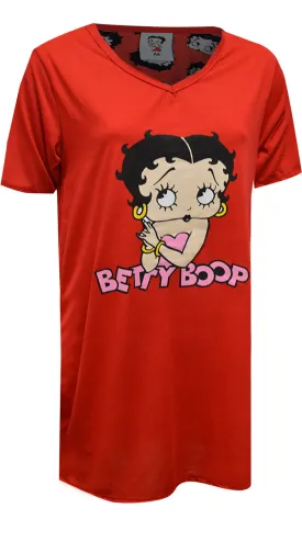 Betty Boop Classic Red Plus Size Nightshirt