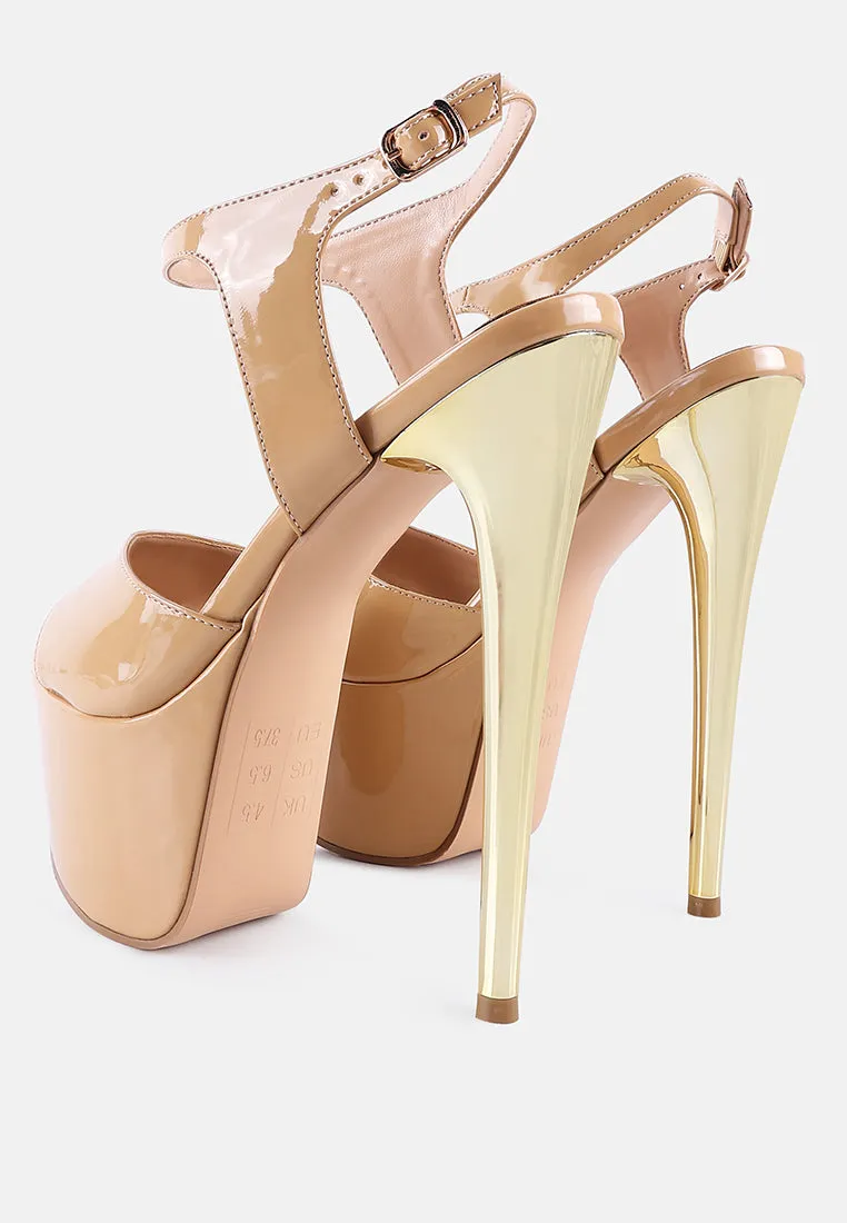 Bewitch Ultra High Heeled Ankle Strap Sandals