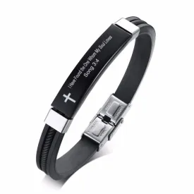 Bible Verse Bracelet <br> Song 3:4 (Silicone)