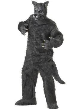 Big Bad Wolf Mens Grey Dress Up Costume