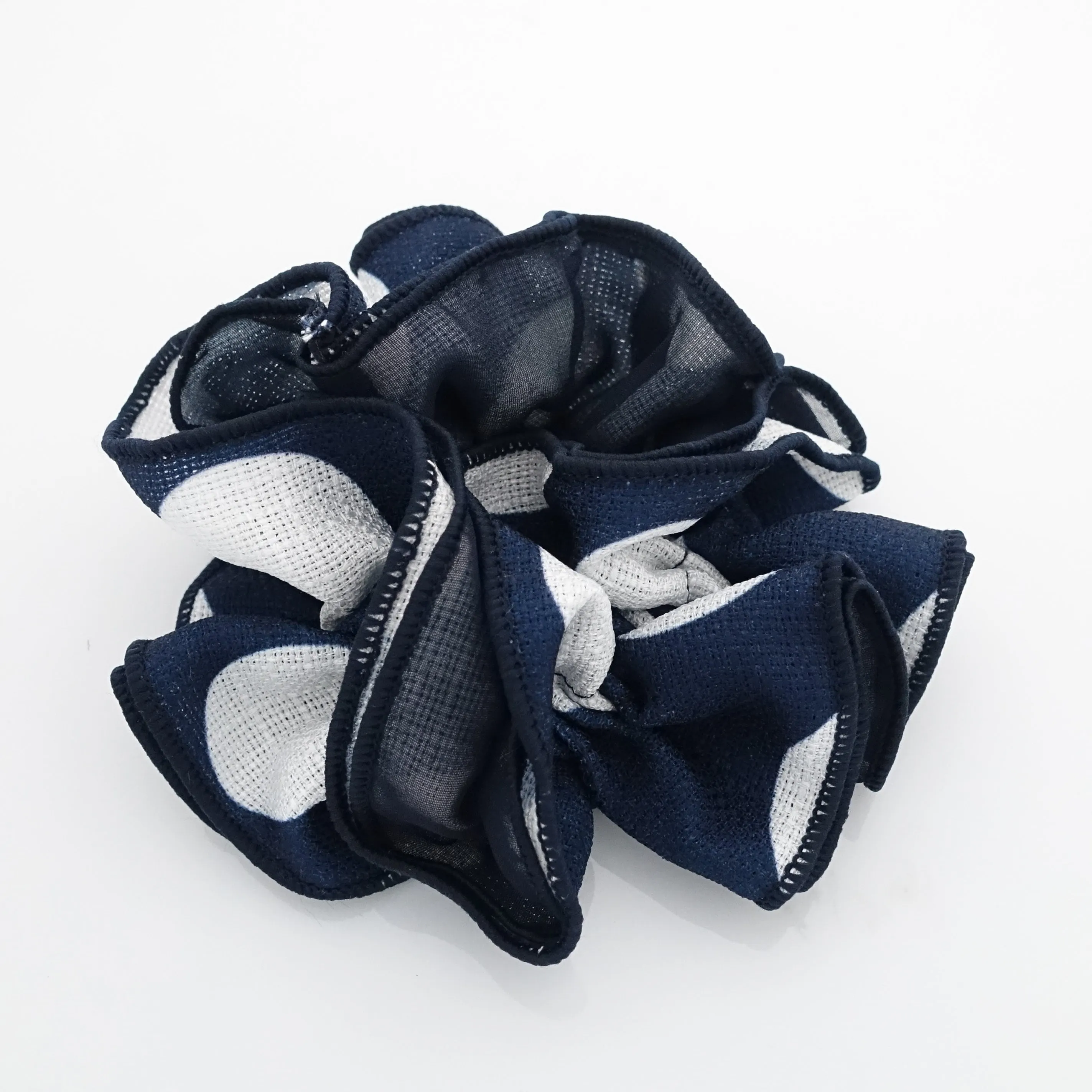 big dot chiffon layered scrunchies woman hair scrunchie