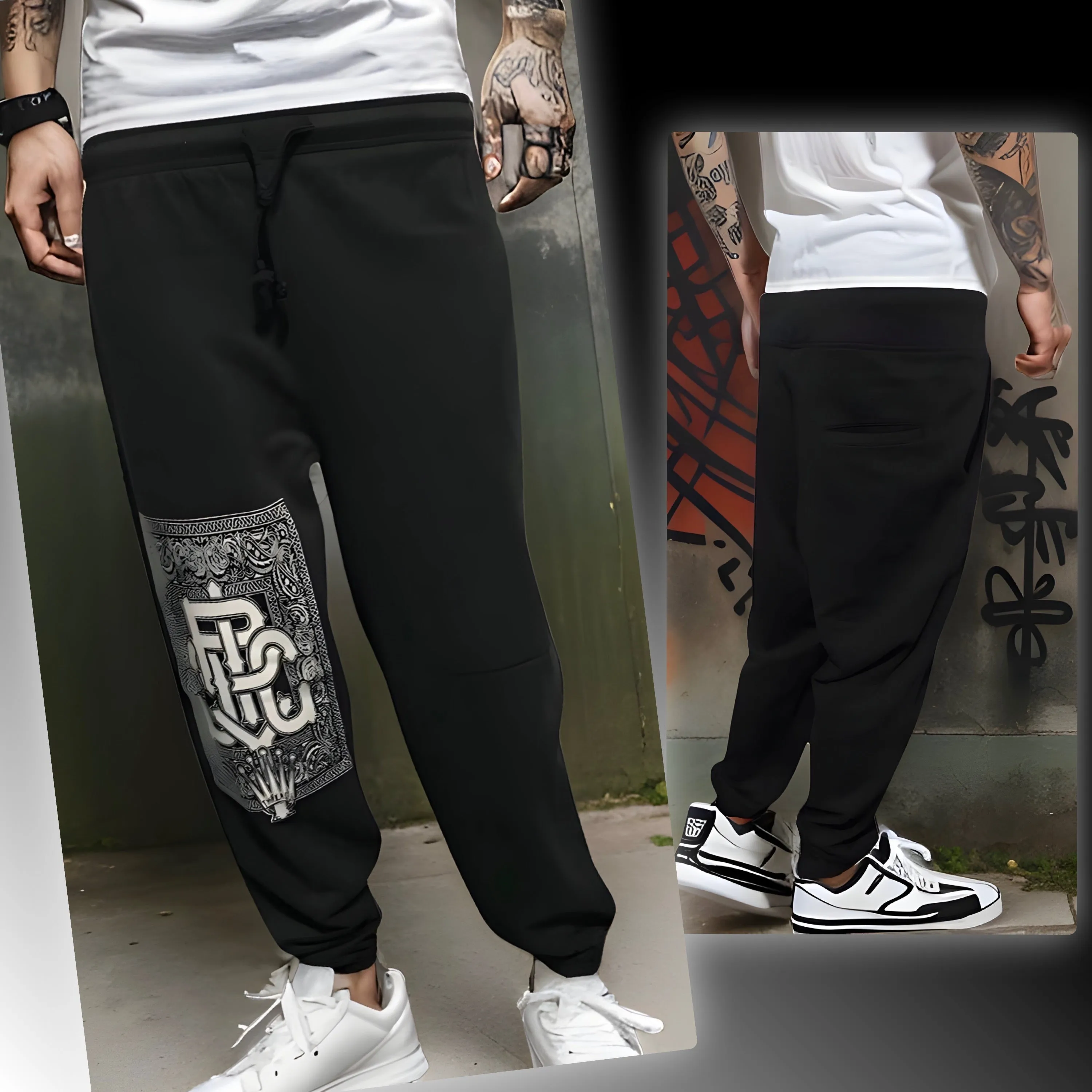 ^BIGGY THREADS^ ~BANDANA PRINT~ JOGGER SWEATPANTS