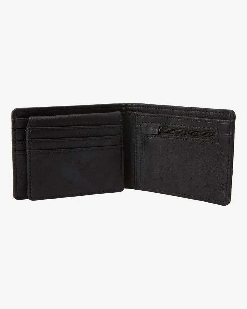 BILLABONG DIMENSION WALLET - BLACK GRAIN