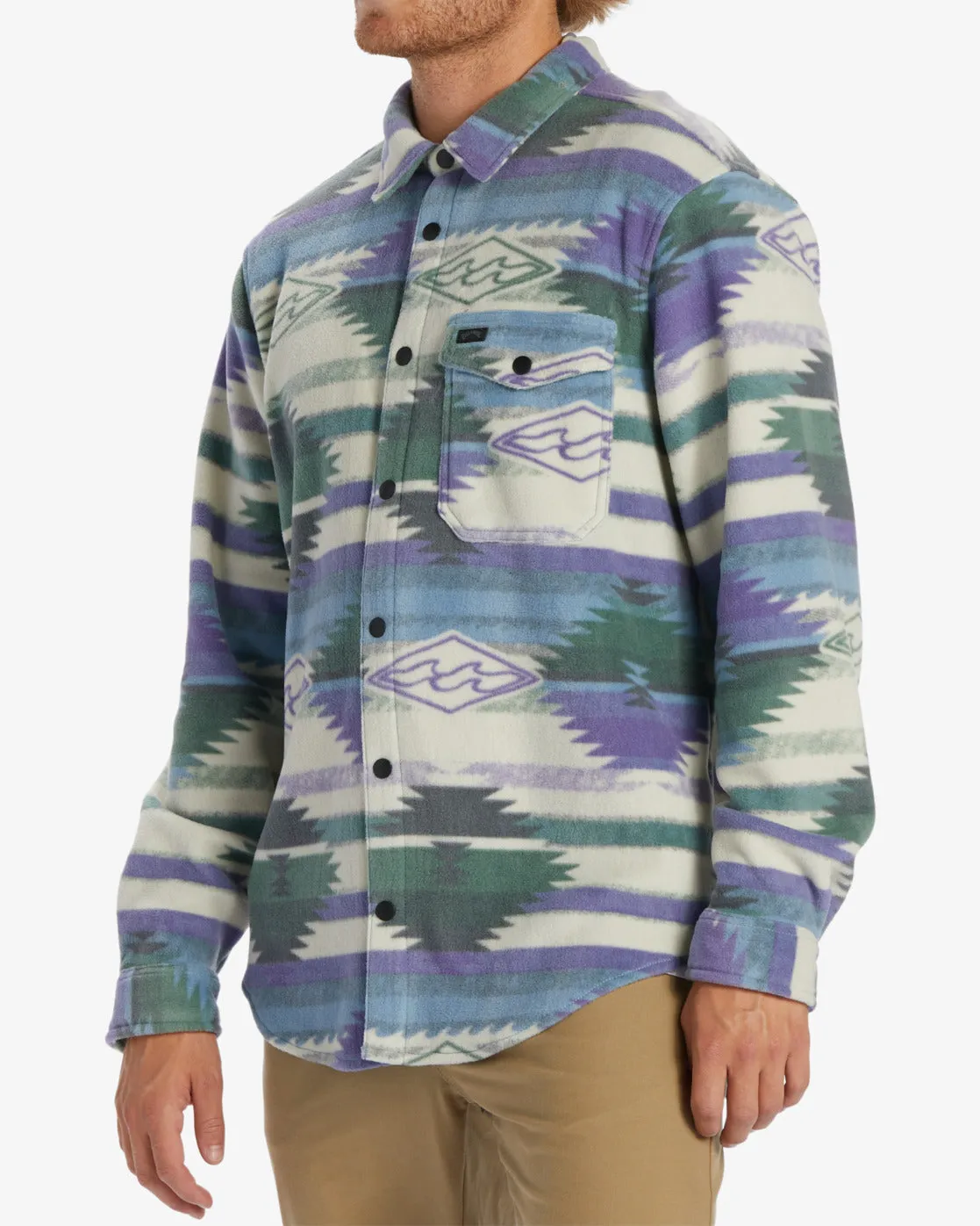 Billabong Furnace Flannel L/S Shirt-Washed Blue