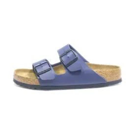 Birkenstock Arizona Flat Sandals Leather Blue Colour For Women