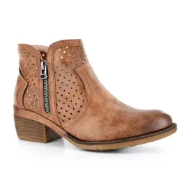 Bismark Laser Cut Zipper Bootie | Corky's