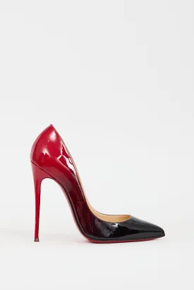 Black & Red Patent Leather Gradient So Kate Heel