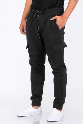 Black Cargo Jogger Sweats