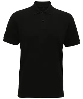 Black - Men's super smooth knit polo