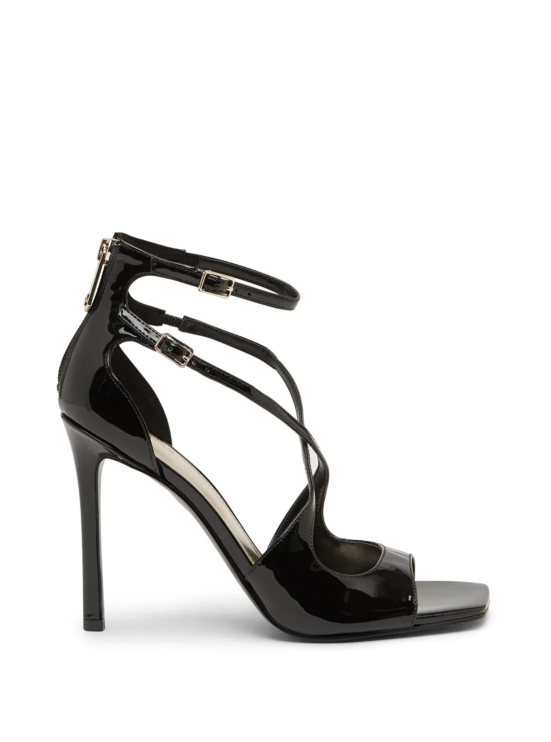 Black Patent Sella Heels