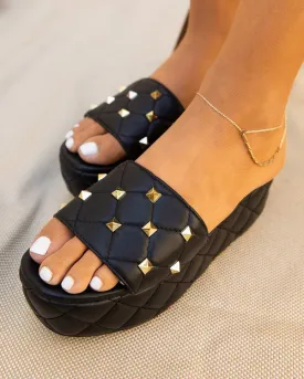 Black Platform Sandals