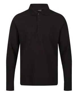 Black - Pro 65/35 long sleeve polo