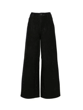 Black Rhinestone Jeans