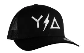 Black Trucker Snapback