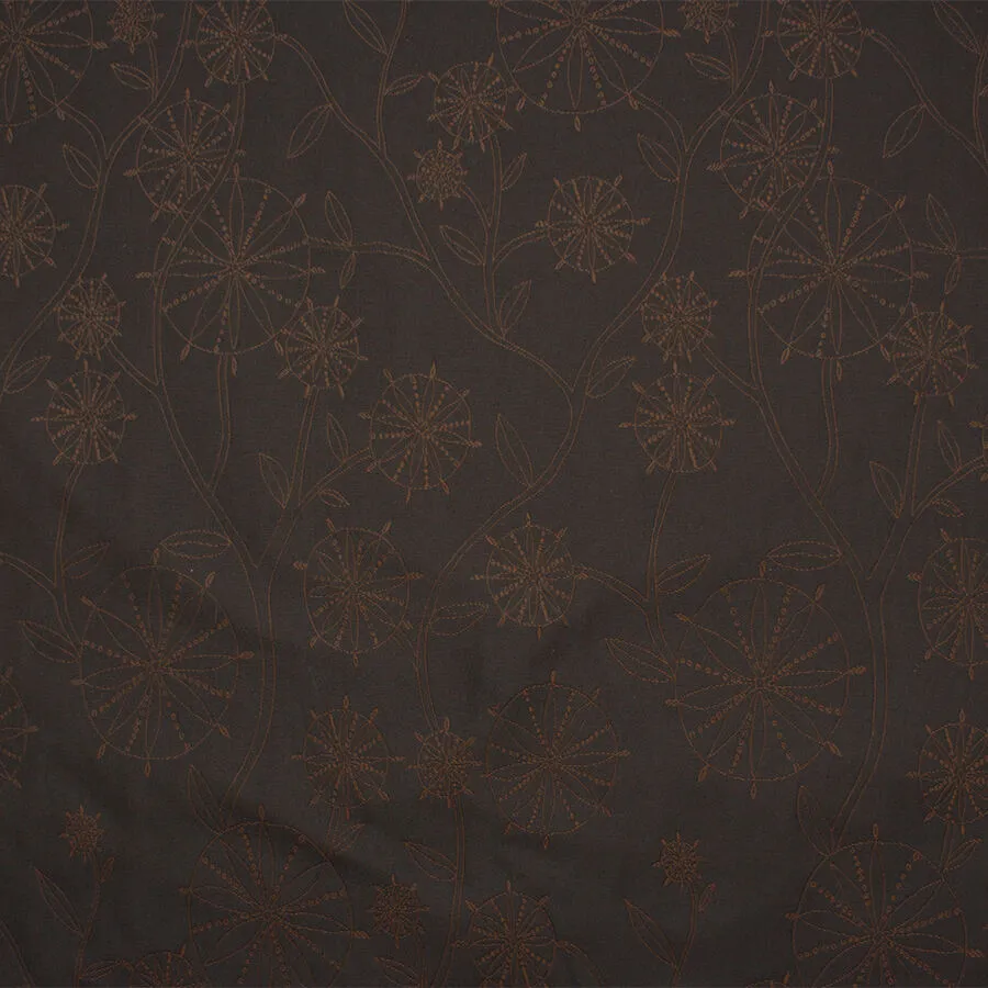 Black/Brown Taffeta Jacquard