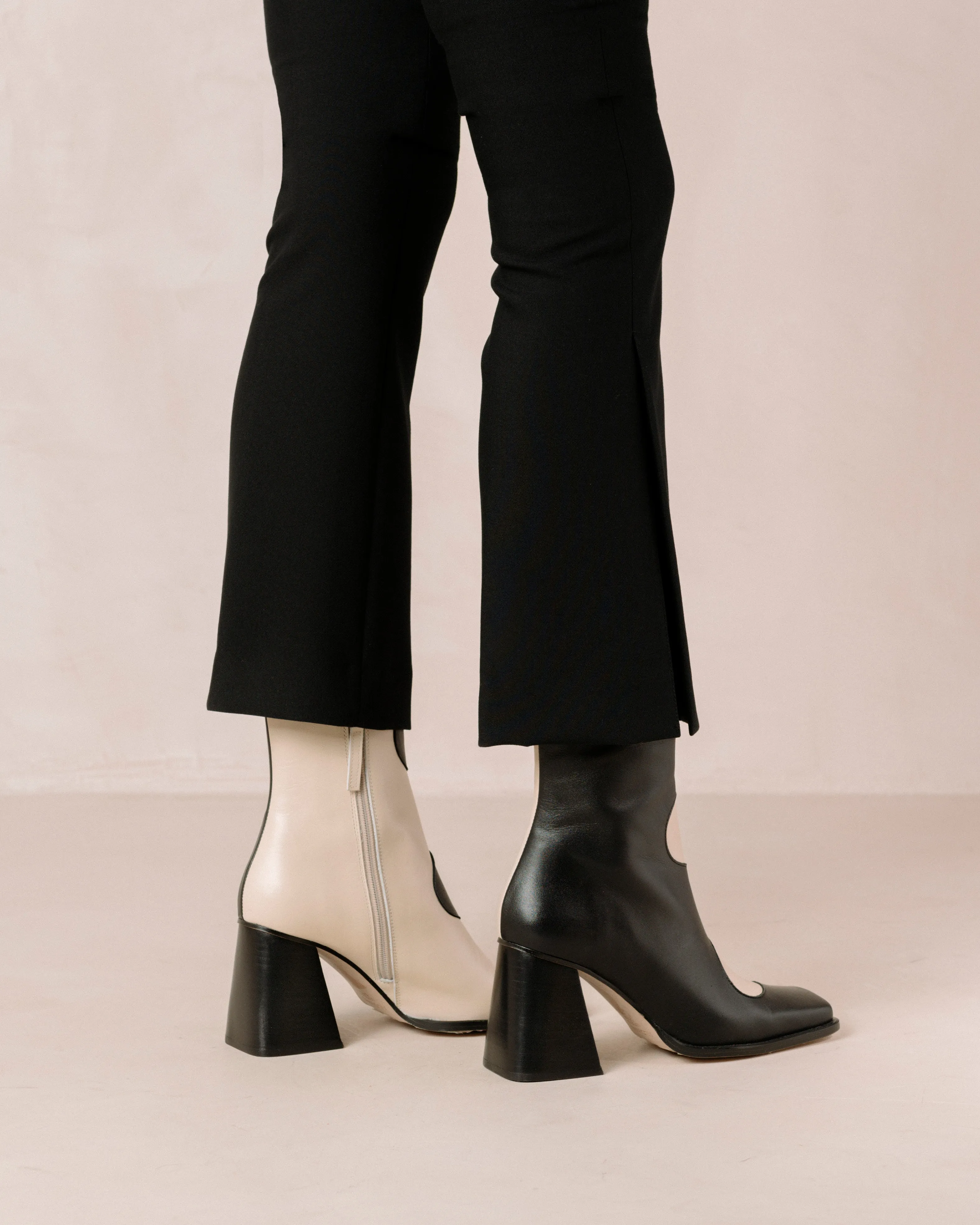 Blair Ankle Boots Bicolor Black Cream