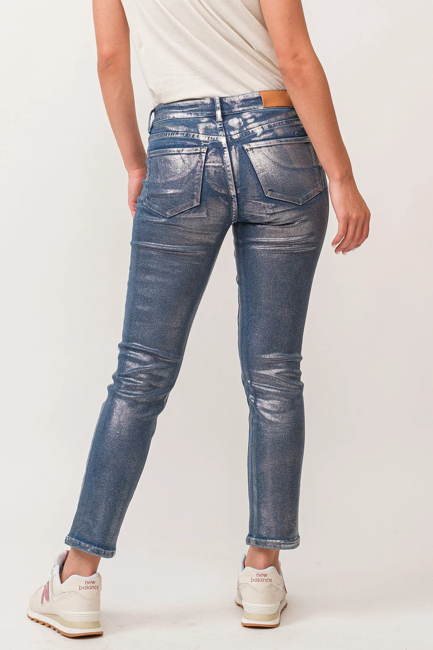 Blaire Silver Foil Jeans