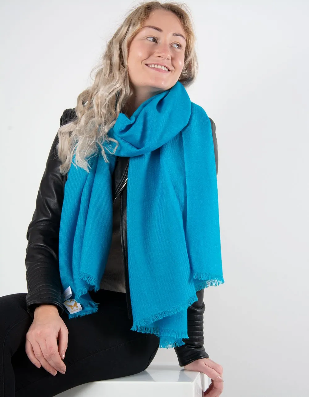 Blue Cashmere Scarf Pashmina