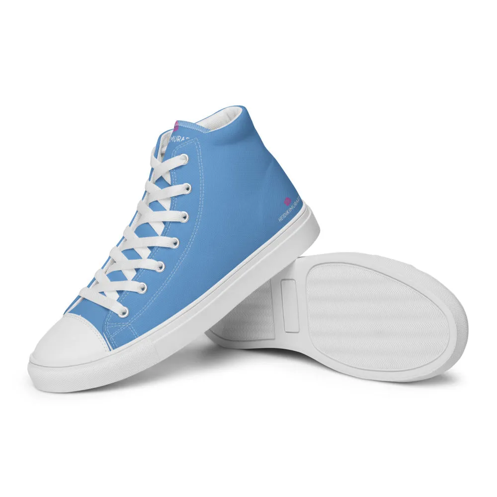 Blue Sky Men's Sneakers, Modern Minimalist Designer Premium Quality Stylish Tennis Shoes