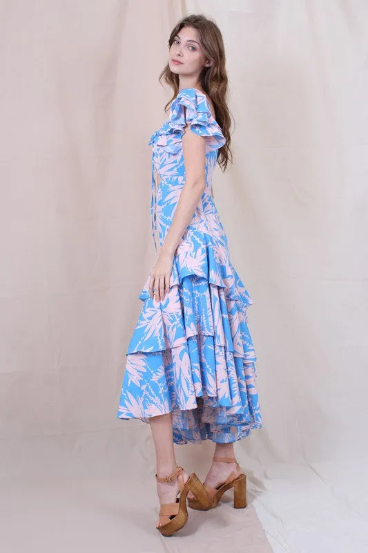 Blue Tropical Tanya Dress