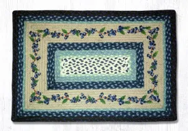 Blueberry Vine Braided Patch Rug