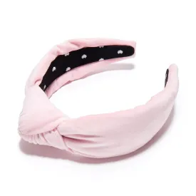 BLUSH VELVET KNOTTED HEADBAND