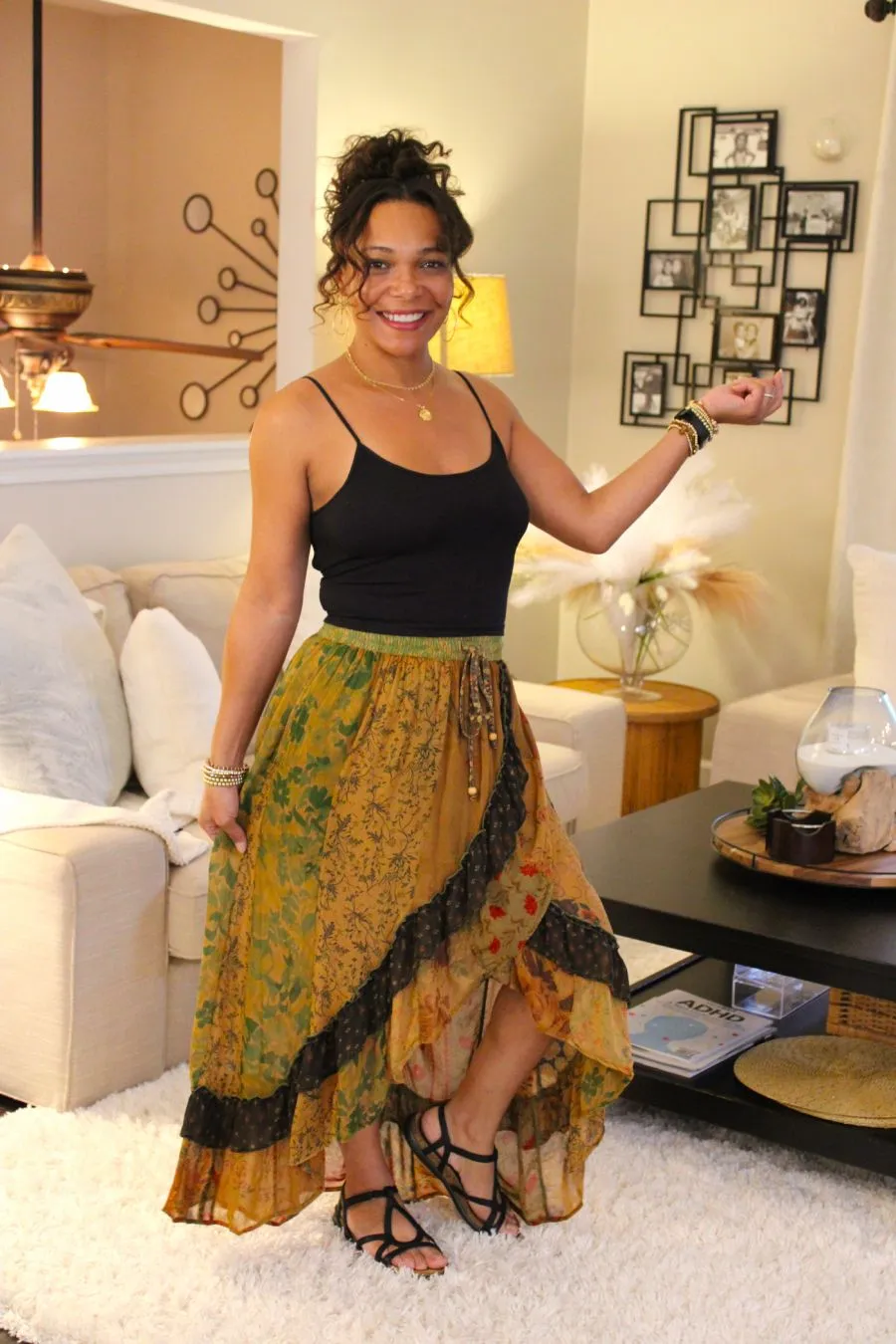 Bohemian Bliss Midi Skirt