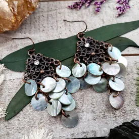 Boho shell earrings