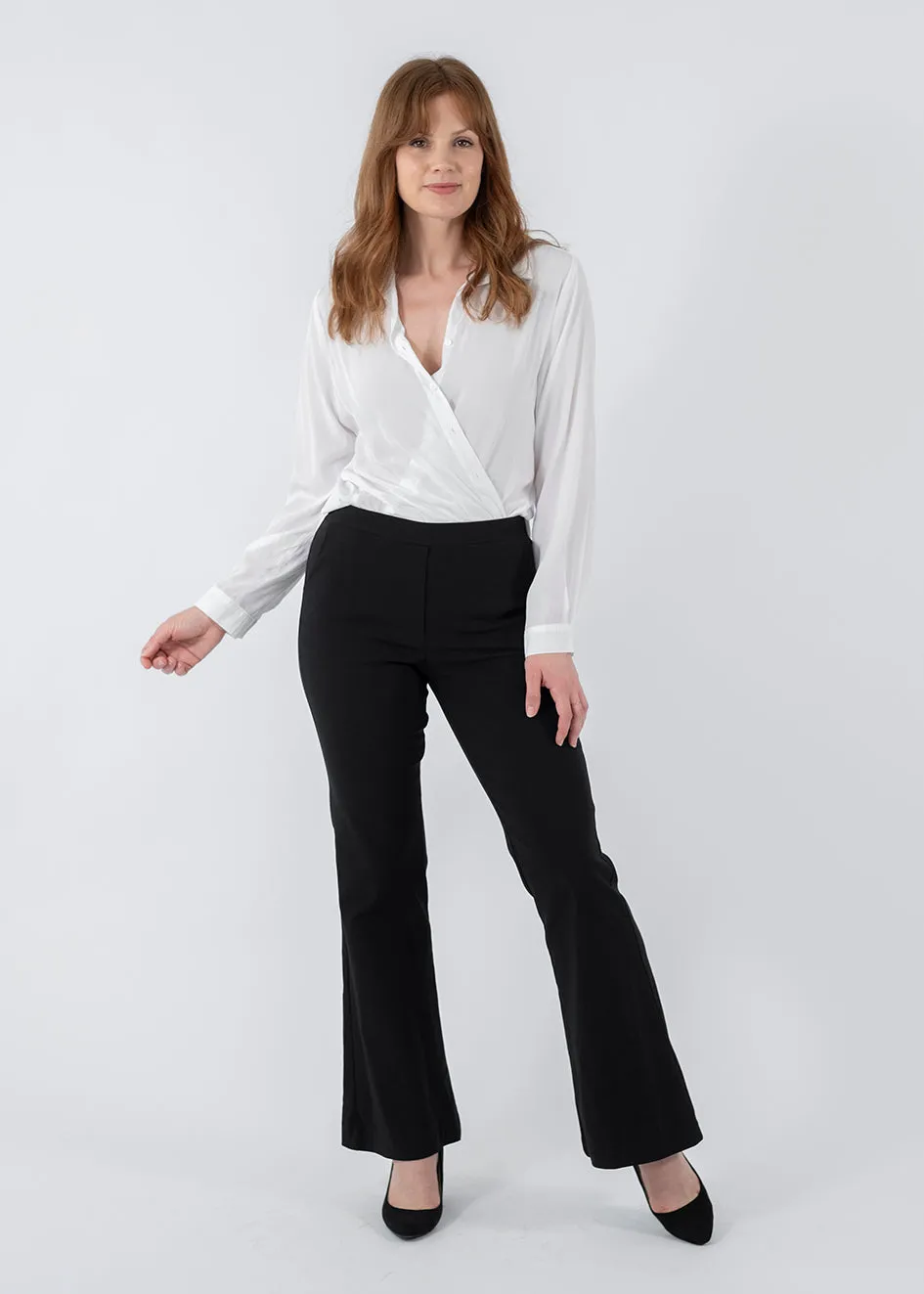 Bootie Bengaline Kick Flare pant in Black