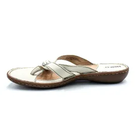 Born Flat Sandals Leather Beige Colour For Women