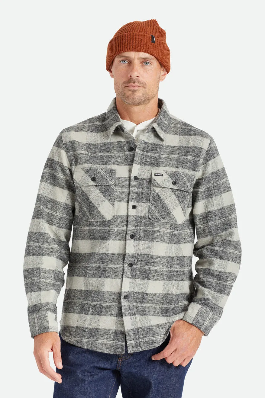 Bowery Heavyweight L/S Flannel - Black/Charcoal