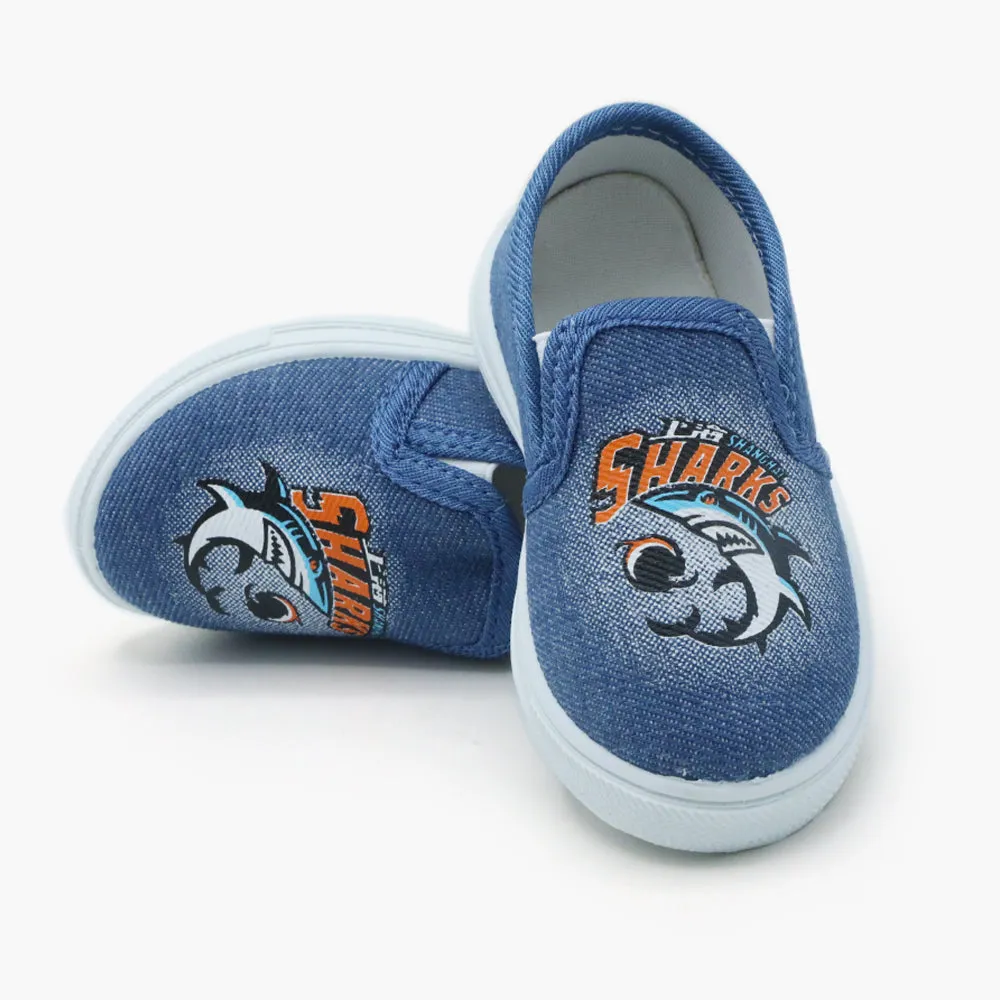 Boys Canvas Shoes - Blue