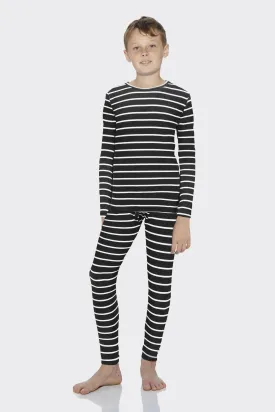 Boys Striped Thermal Set