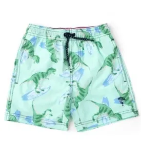 Boys Swimwear | Trunks- Surfin Dinos- Mint | Shade Critters