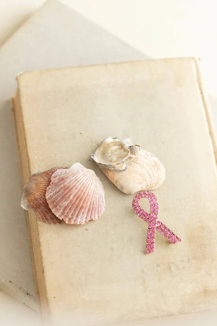 Breast Cancer Awareness Bling Brooch