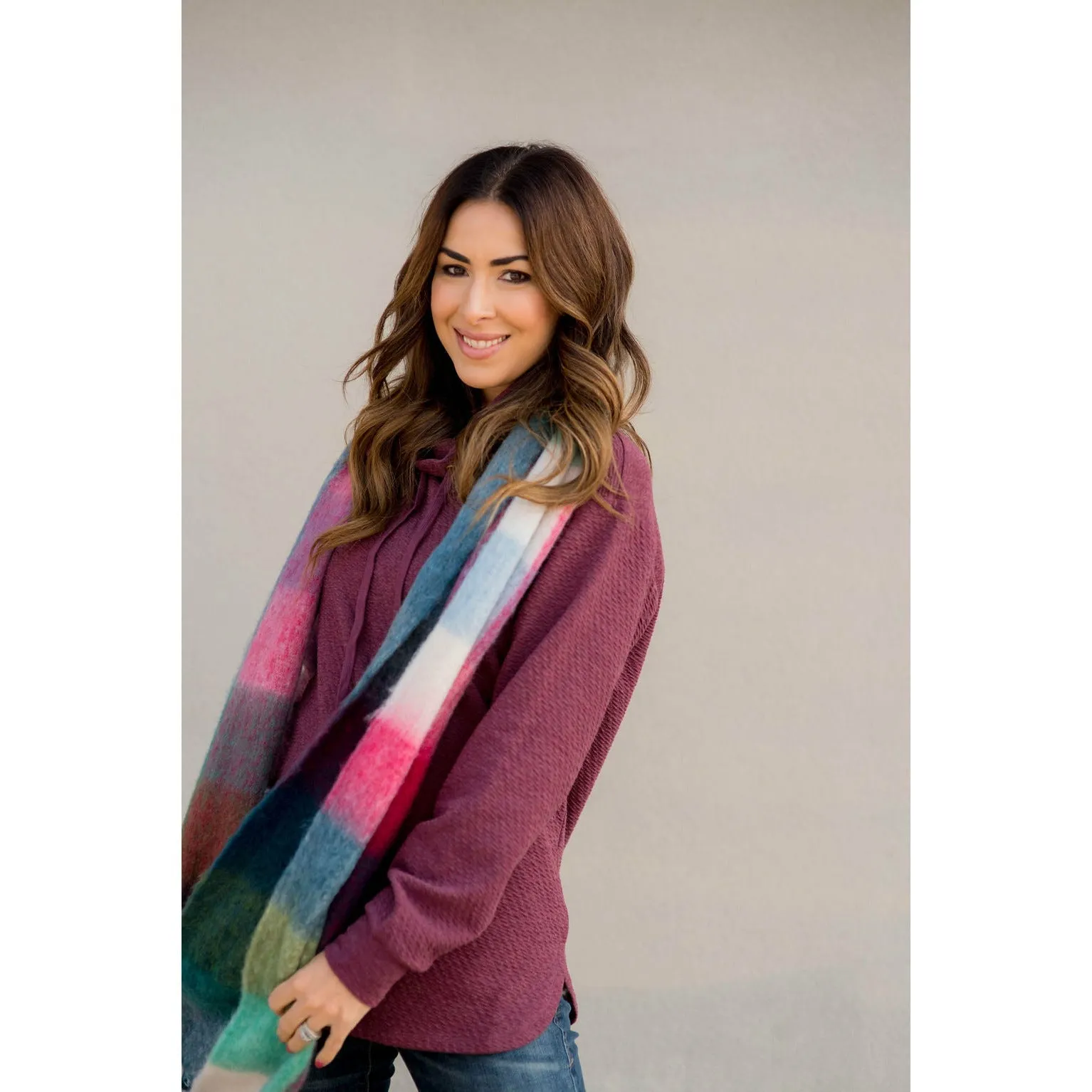 Brilliantly Vibrant Squared Scarf