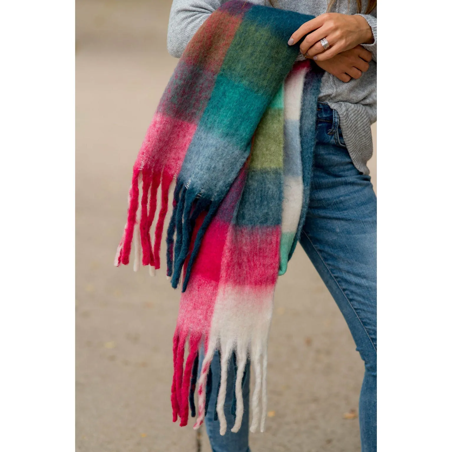 Brilliantly Vibrant Squared Scarf