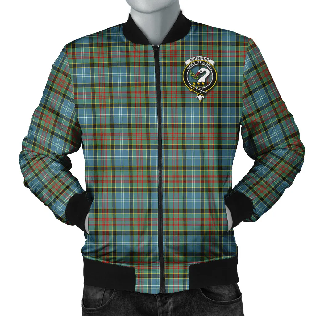 Brisbane Tartan Bomber Jacket with Family Crest