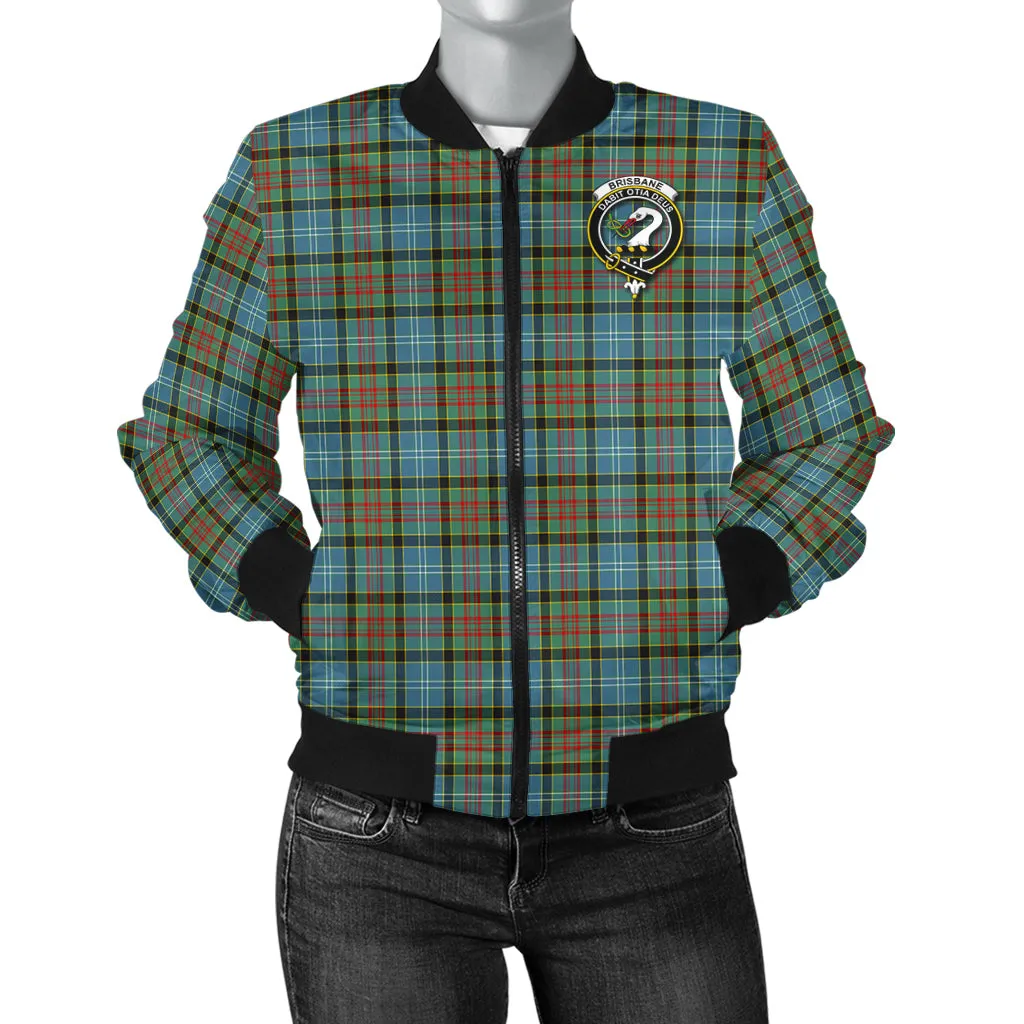 Brisbane Tartan Bomber Jacket with Family Crest