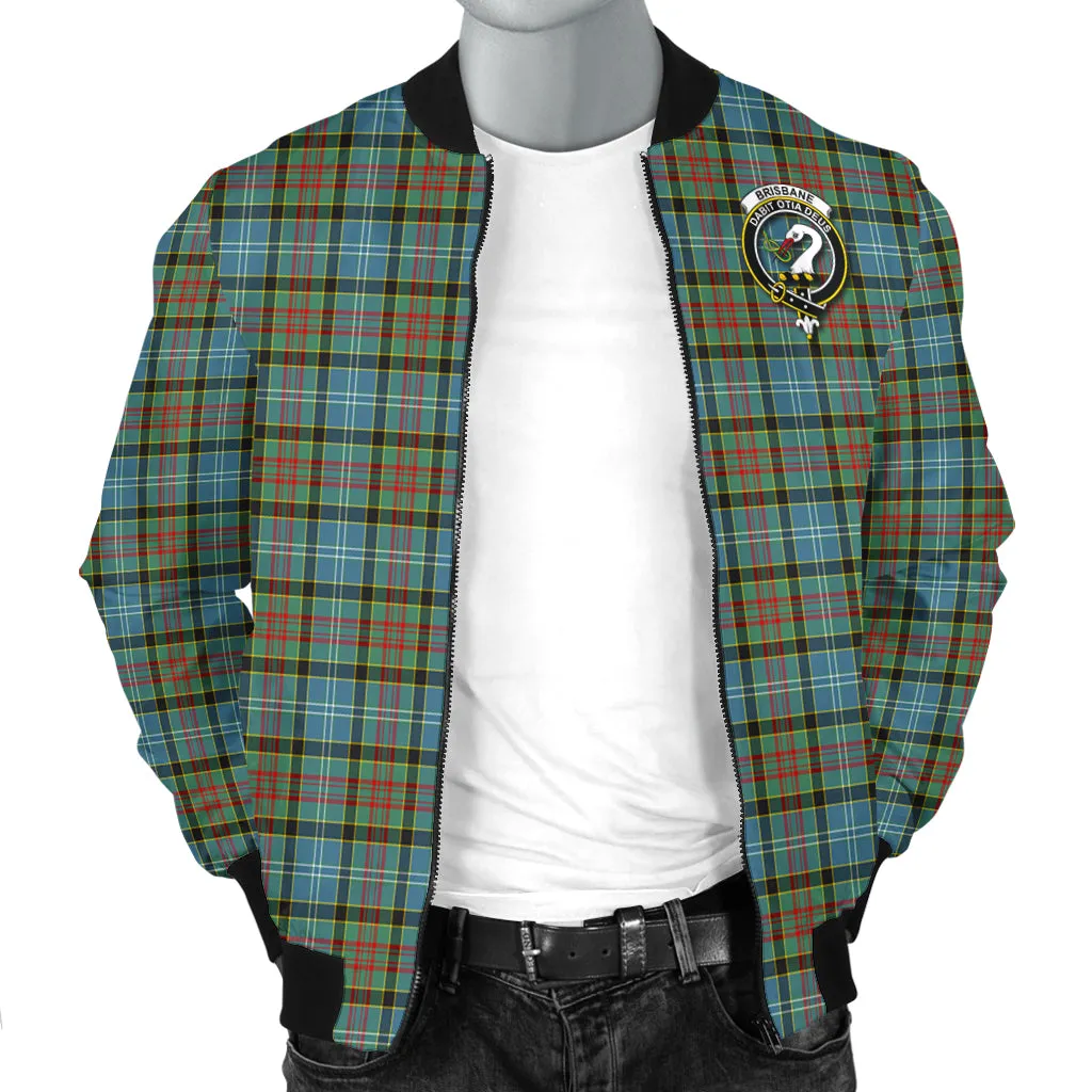 Brisbane Tartan Bomber Jacket with Family Crest